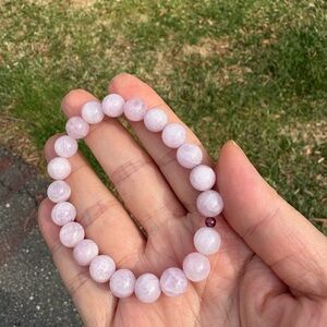 Pink Gemstone Beaded Bracelet Jewelry